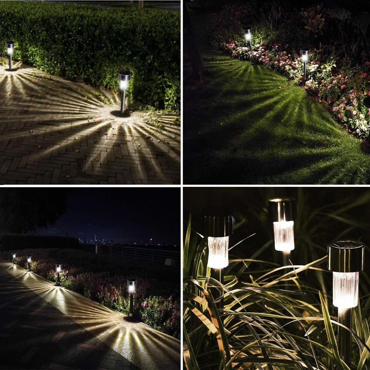 Lampe Solaire Exterieur Jardin, Bawoo 12pcs Lampe Led Decoration Eclairage Sol