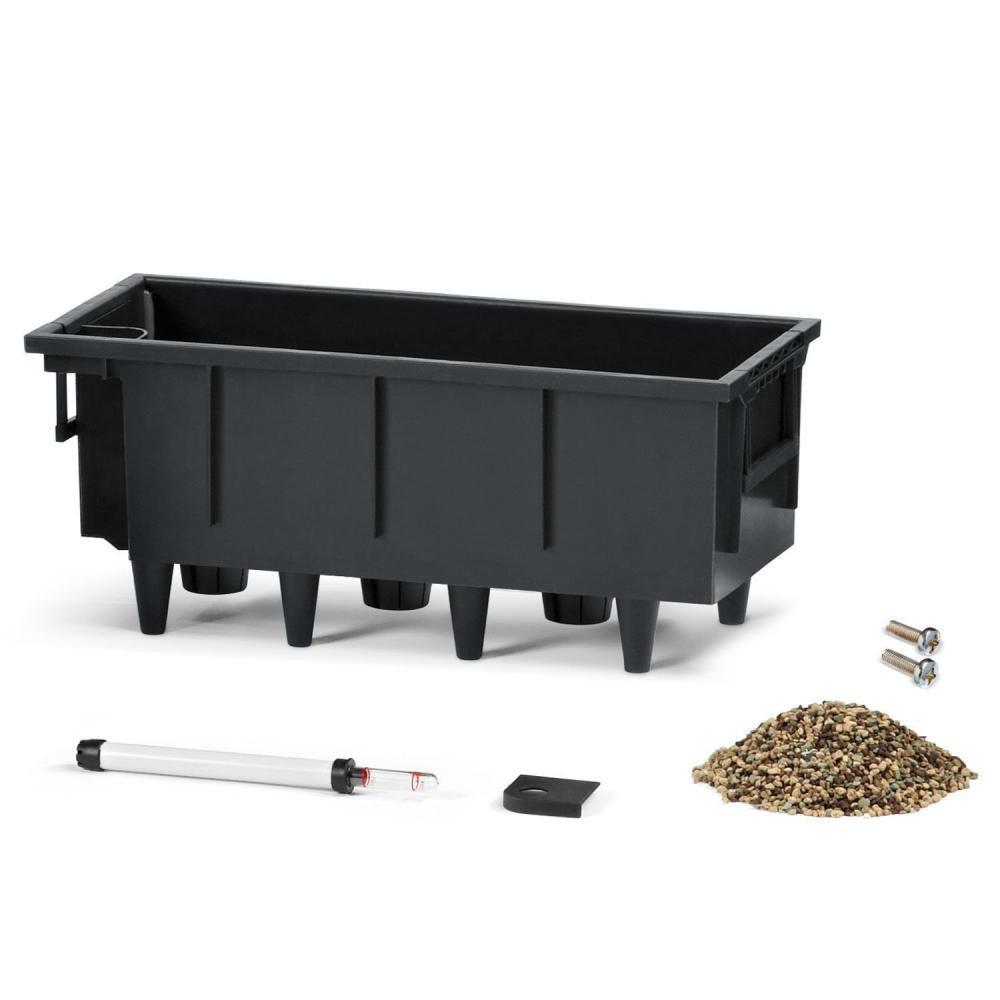 Lechuza Jardiniere Balconera Cottage 50 - Blanc - 44x33 Cm - Avec Reserve Deau