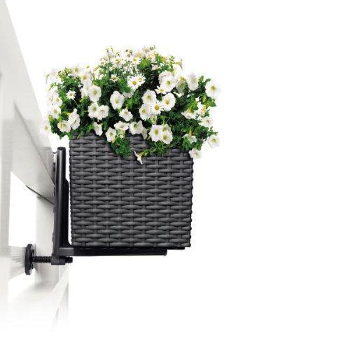 Lechuza Jardiniere Balconera Cottage 50 - Blanc - 44x33 Cm - Avec Reserve Deau