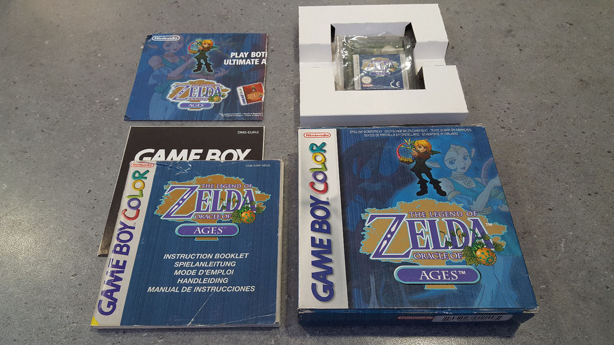 The Legend Of Zelda Oracle Of Ages - Ensemble Complet - Game Boy Color