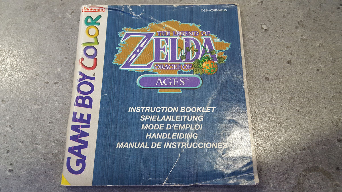 The Legend Of Zelda Oracle Of Ages - Ensemble Complet - Game Boy Color
