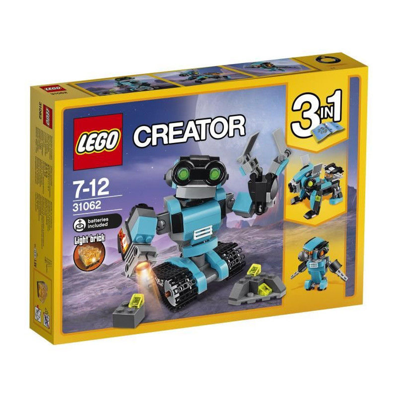 Lego® Creator - Le Robot Explorateur - 205 Pieces - Garcon Et Fille - A Partir De 7 Ans