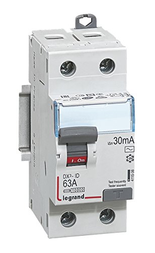Interrupteur Differentiel Dx³-id 2p 230 V 63 A Type Ac 30 Ma Legrand 411506
