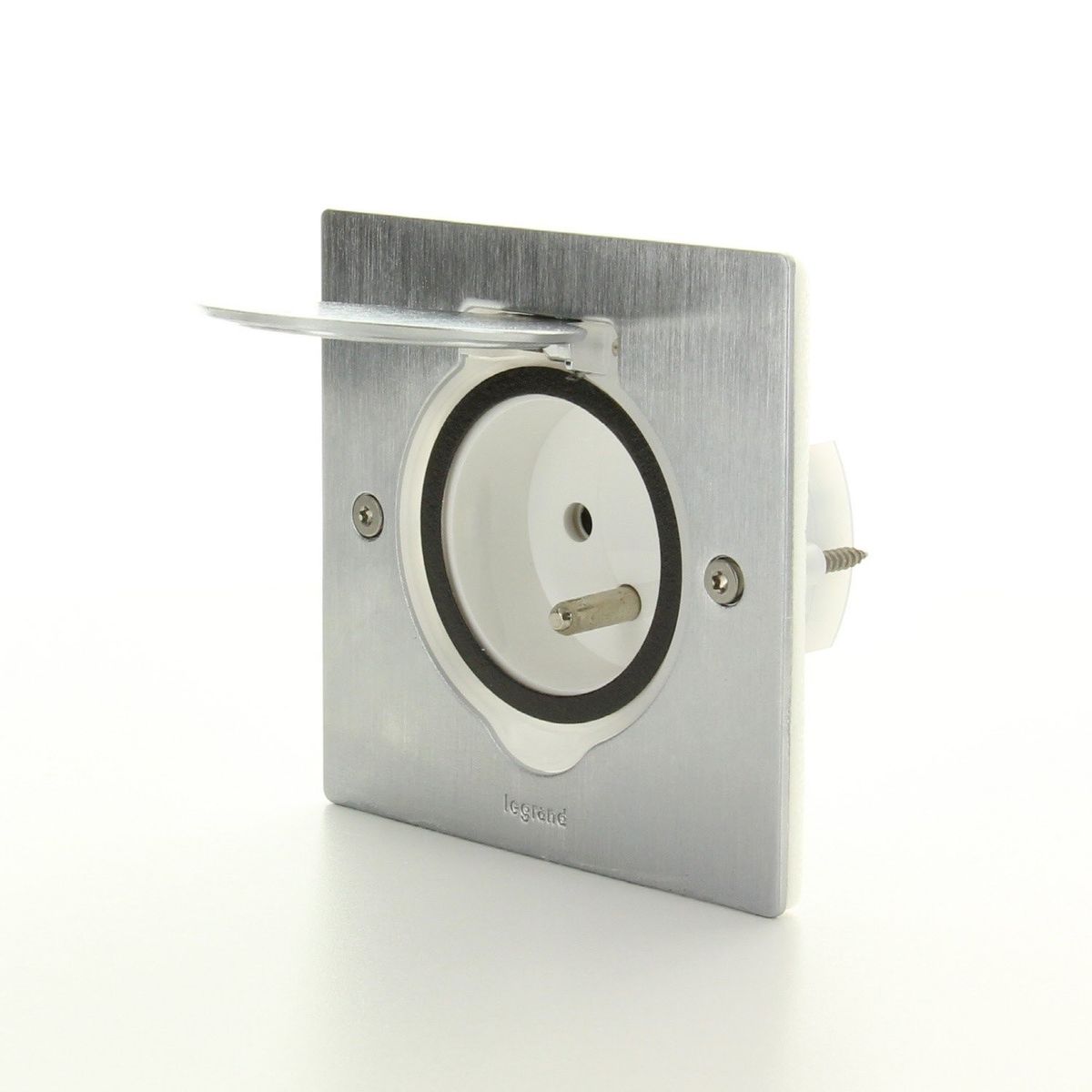 Prise Electrique - Legrand - Simple - Inox - Ip44 - A Encastrer