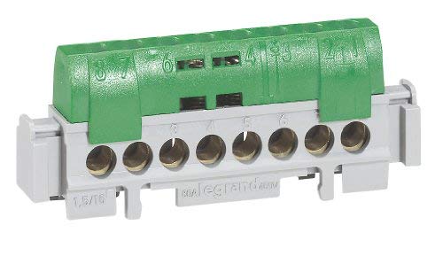 LEGRAND - Bornier de terre 8 bornes pour cable [LEG92792] [Multicolore] NEUF