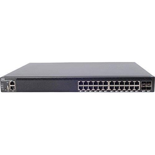 Lenovo Commutateur Ethernet Rackswitch G7028 24 Ports Gerable 2 Couches Supportees Paire Torsadee Fibre Optique 1u Haut
