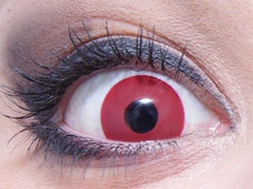 Lentilles fantaisie oeil rouge adulte Taille Unique