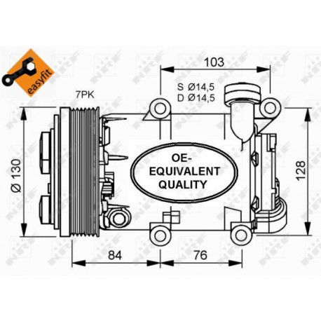 Compresseur, climatisation NRF 32410
