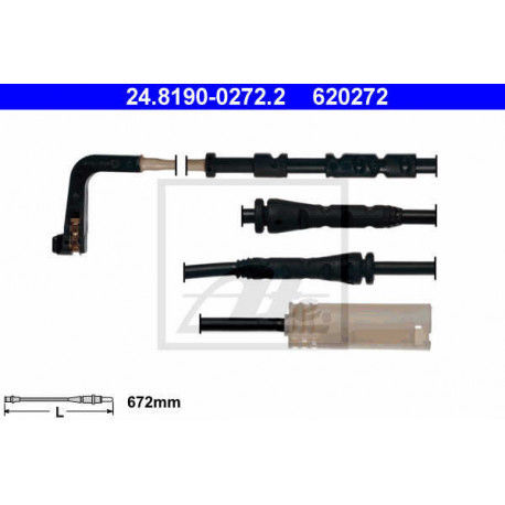 Contact d'avertissement, usure des plaquettes de frein ATE 24.8190-0272.2