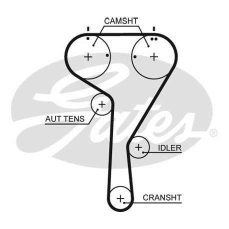 Gates Courroie De Distribution 5680xs Pour Avec Audi A1