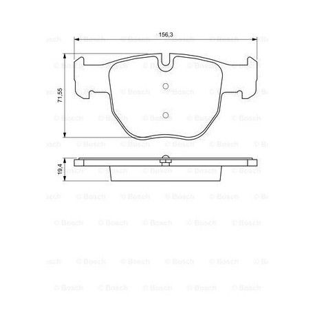 BOSCH - Kit de plaquettes de frein, frein a disque (Composition/Emballage)