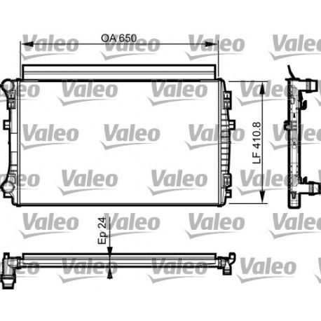 Radiateur De Moteur Valeo 735558 Rad Mot Vw Golf Vii Passat Tiguan