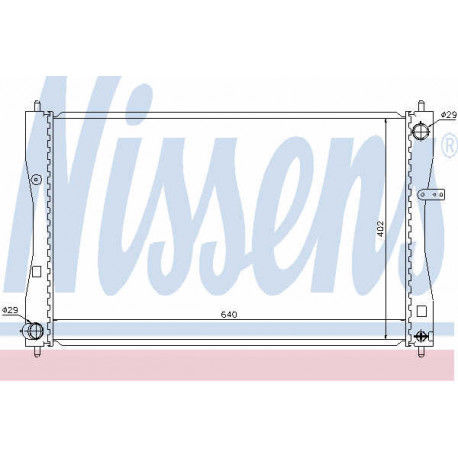 Lg Radiateur, refroidissement du moteur NISSENS 68184