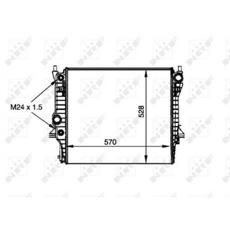 Radiateur Refroidissement Moteur Nrf 53805