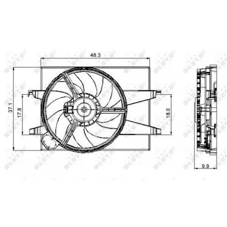 NRF Ventilateur moteur Pour FORD FIESTA 47006