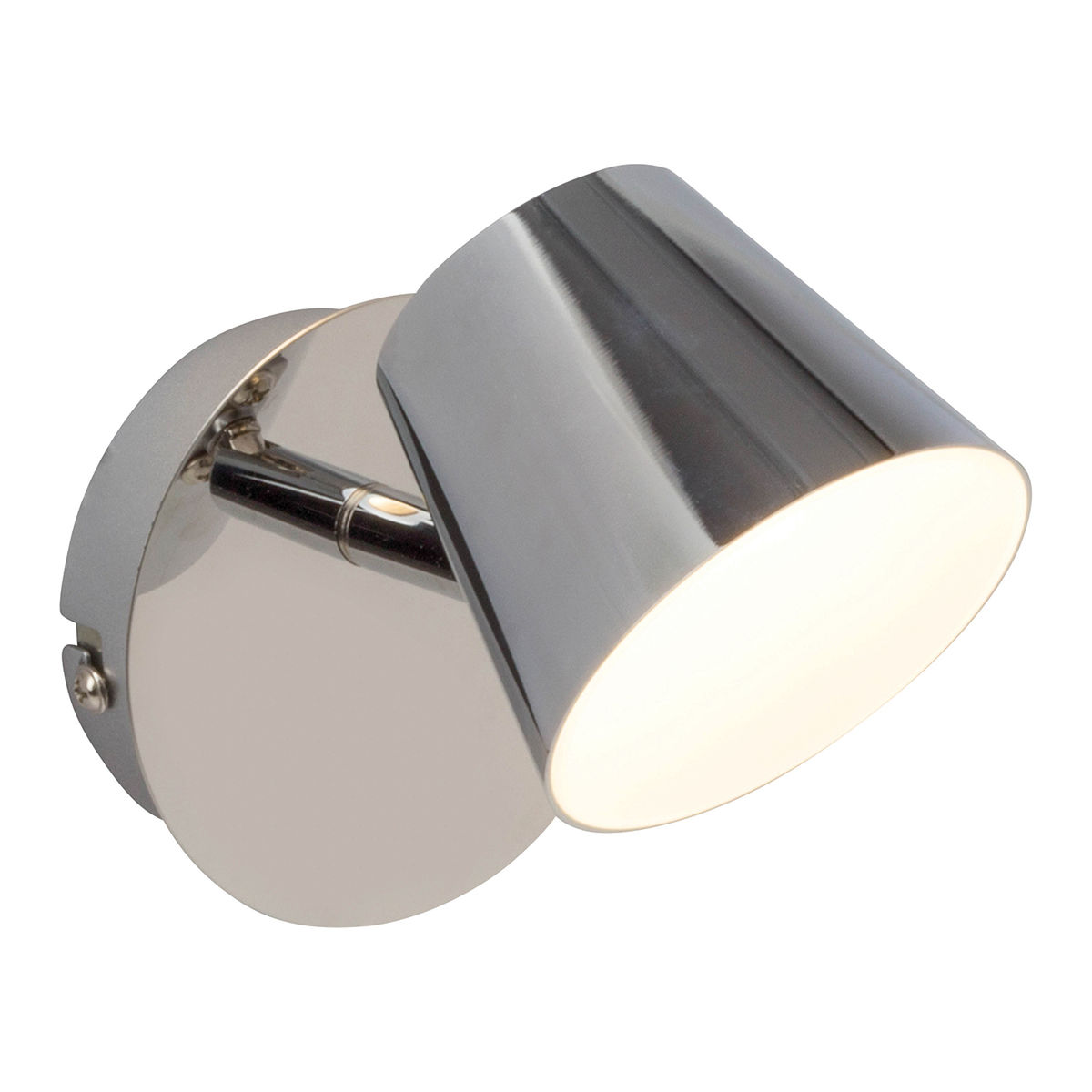 Spot Patere Orientable Avec Eclairage Indirect Torsion 1x6w Led Integree Chrome - Brilliant - G32210_15
