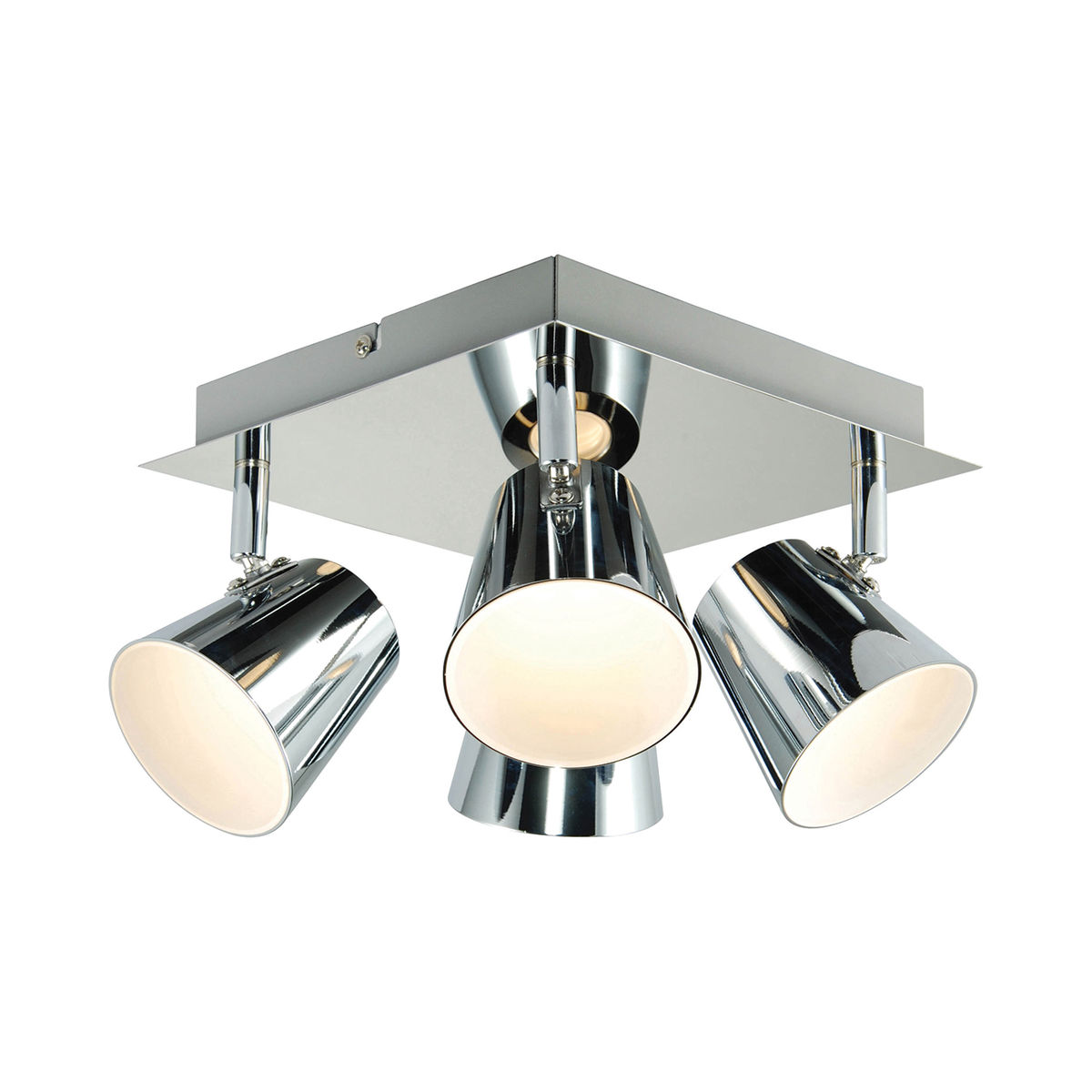 Plafonnier Orientables Avec Eclairage Indirect Torsion 4x6w Led Integree Chrome - Brilliant - G32235_15