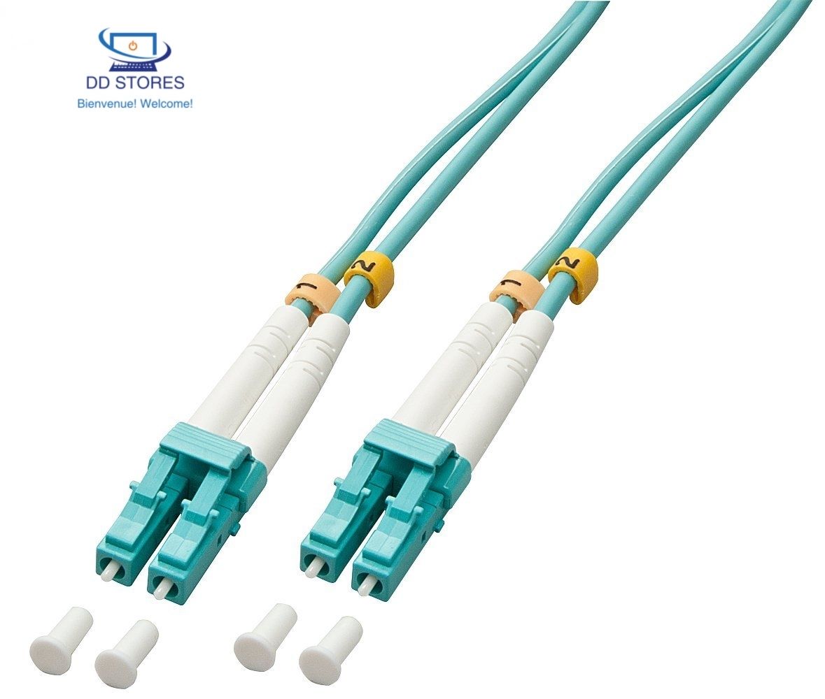 Lindy 46402 Cable Fibre Optique Lc Lc Om3 50 M Bleu