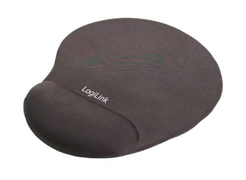 Tapis de souris avec repose-poignet en gel - noir