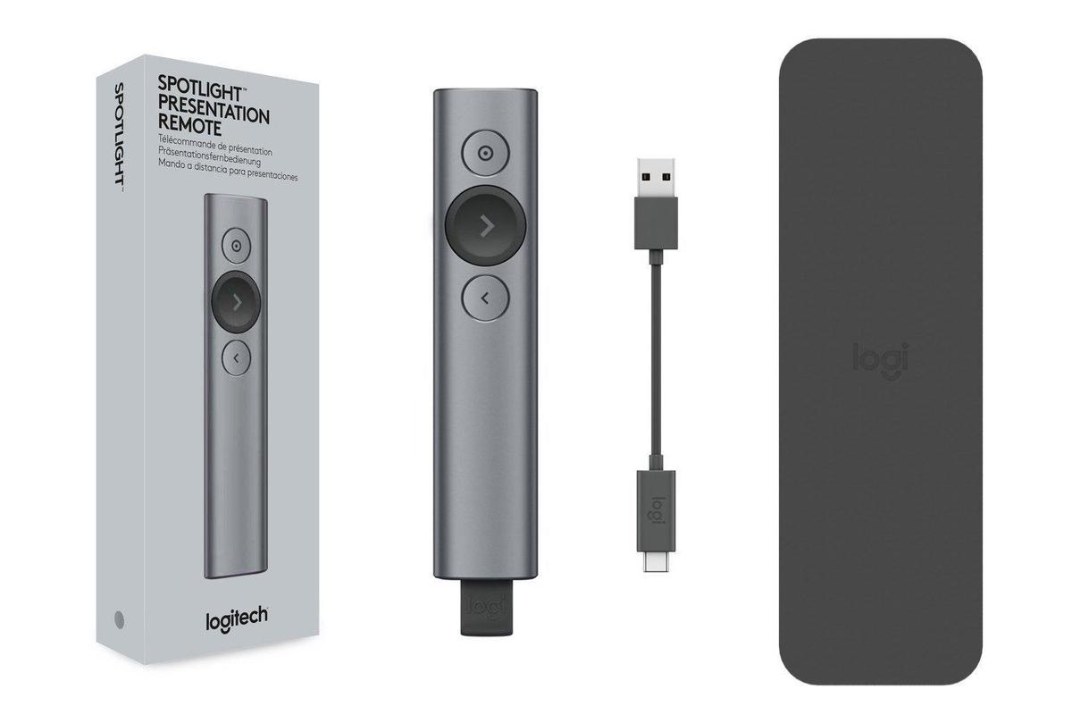 Pointeur Logitech Spotlight Compatible Avec Windows Apple Linux