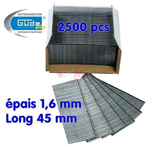 Guede Clous 45 Mm Pour Cloueuse Pneumatique G40221 - 2500 Pieces