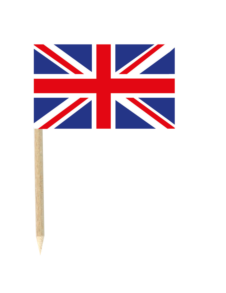 Lot De 50 Drapeaux Mini-piques Grande-bretagne Taille Unique