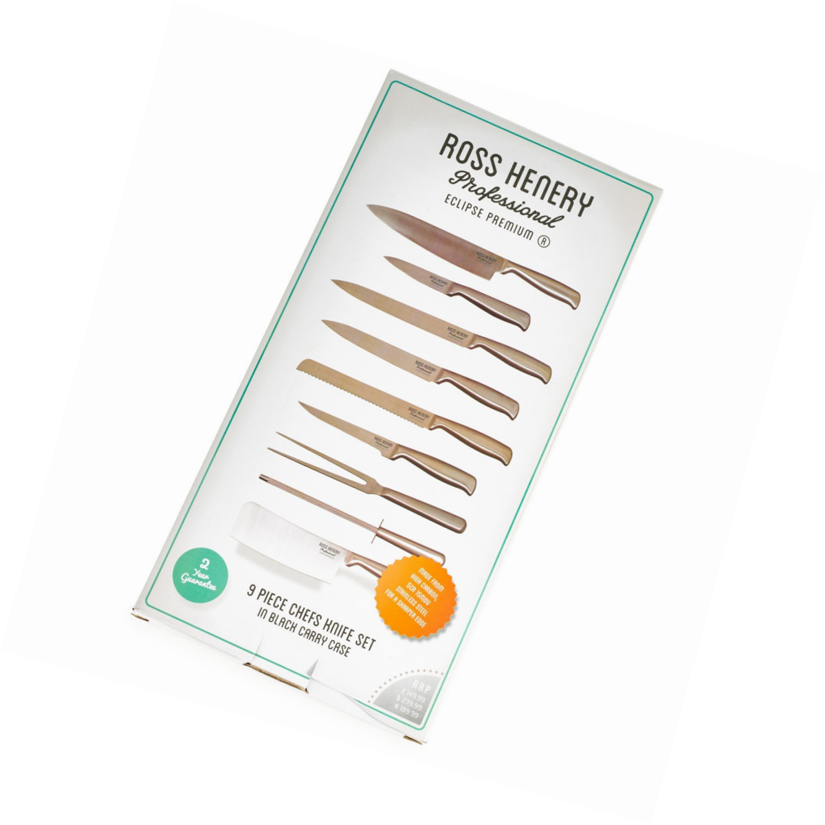 Ross Henery Professional Ensemble de Couteaux de Cuisine en Acier