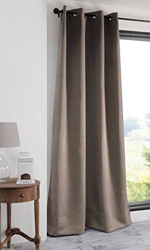 Rideau Occultant Uni 210gr/m2 Beige 135x180 Cm