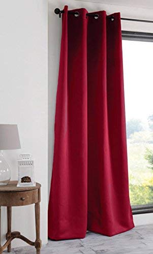 Rideau occultant (135 x H180 cm) Notte Rouge