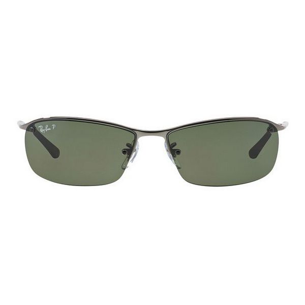 Ray Ban Lunettes De Soleil Homme - Rectangle Gris - Verres PolarisÃ©s