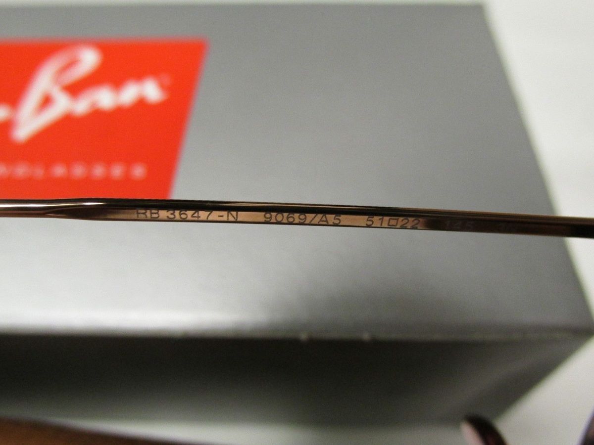 Ray Ban Rb3647n Lunettes De Soleil - Rose - PossibilitÃ© De Verres Correcteurs - Adaptable Ã  La Vue
