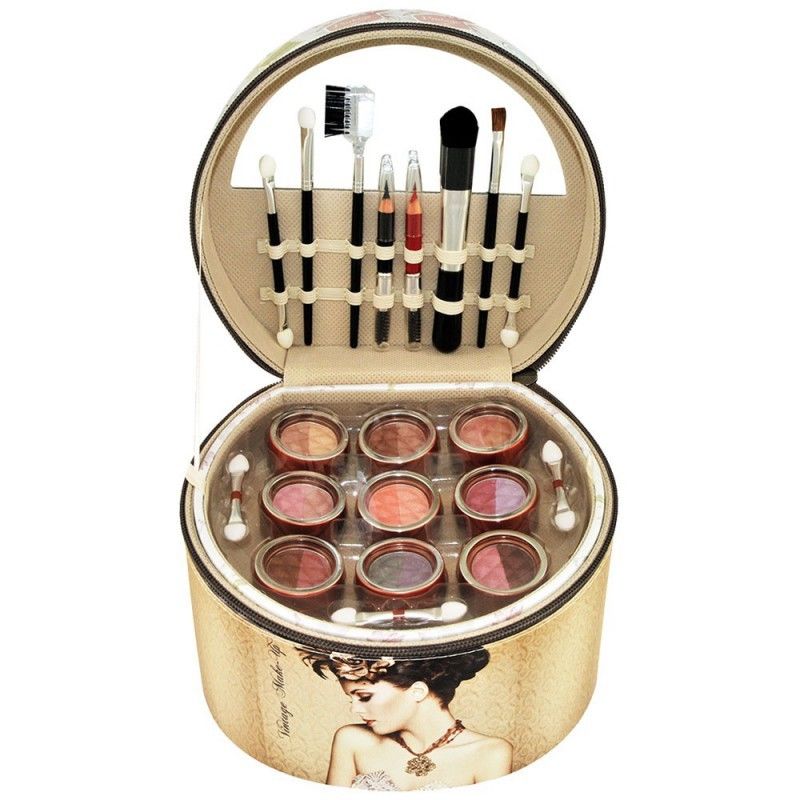 GLOSS! - Mallette de Maquillage Vintage 36 Pieces [16817-VINT01] [Beige] NEUF