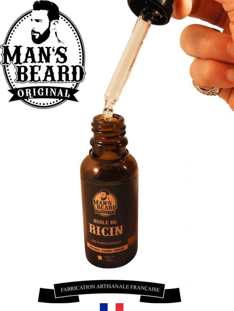 Mans Beard - Huile De Ricin - 30ml - 100% Naturelle
