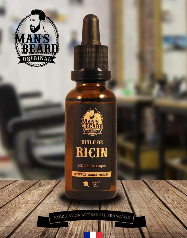 Mans Beard - Huile De Ricin - 30ml - 100% Naturelle