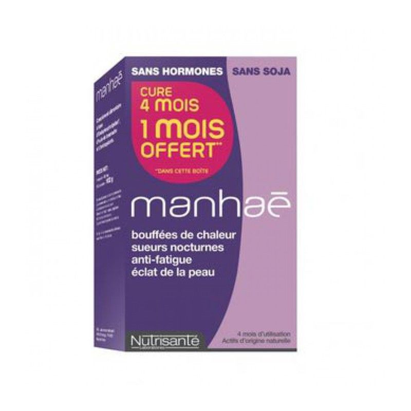 ManhaÉ Manhae Feminite Menopause Sans Hormones 90 Capsules + 30 Offertes