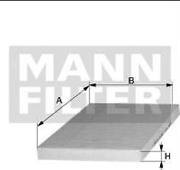 Mann Filter Cuk 2622 Filtre A Air Dhab