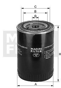 Mann-filter W 6021 Filtre A Huile ? P .....