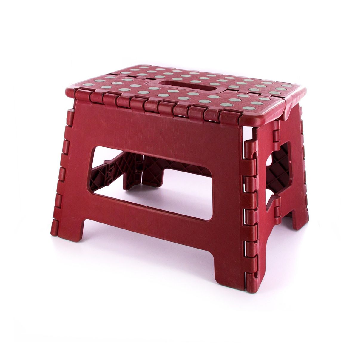 Marche Pied Pliable Plastique NoirGrisRougeVert Coloris aleatoire