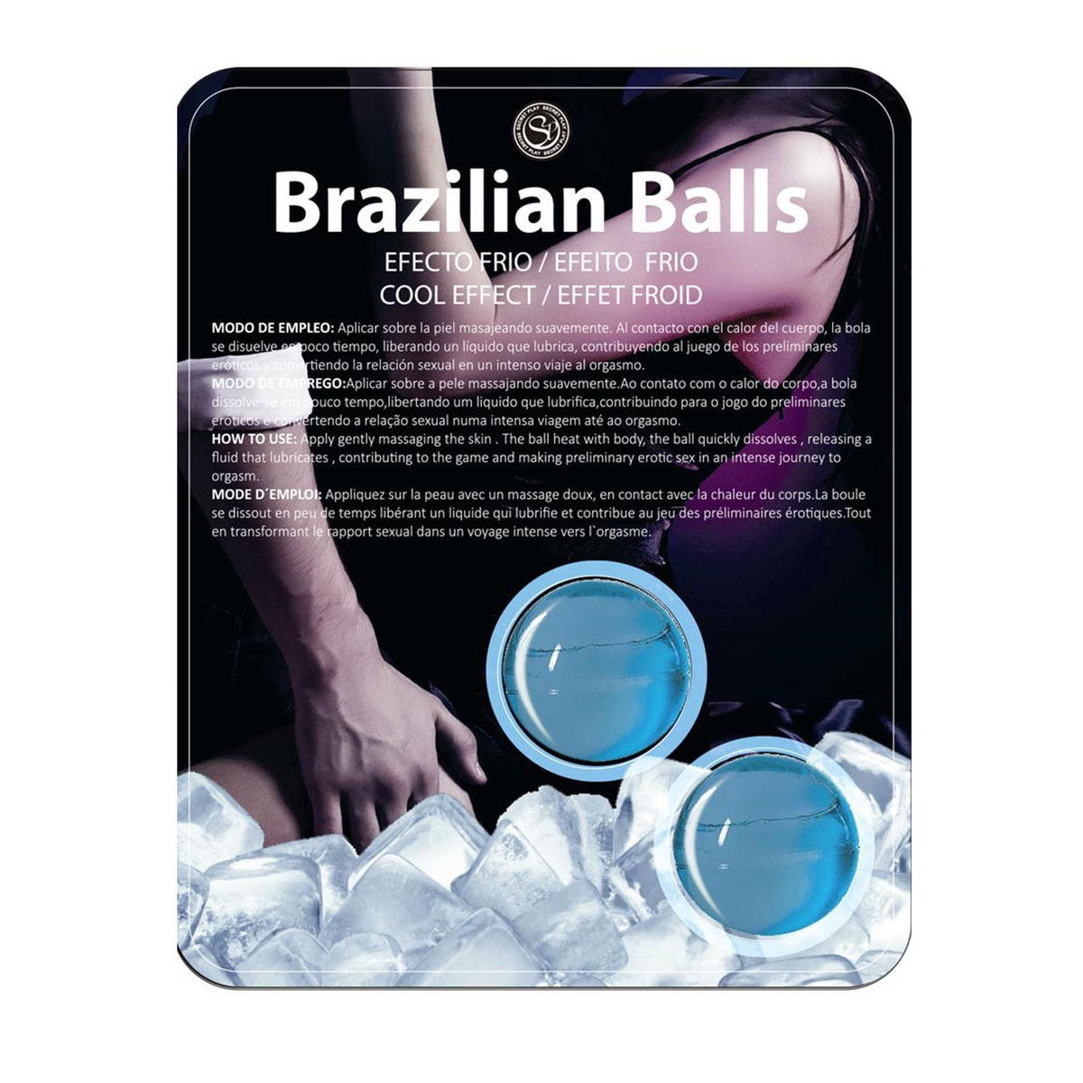 Massage et Cosmetique Boules Bresiliennes Effet Glace - SECRET PLAY