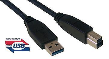 Cable Usb 30 Type A B Male 2 M Noir Mcl