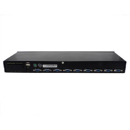 Commutateur automatique combo USB / PS2 + HD15 + cables - 8 voies
