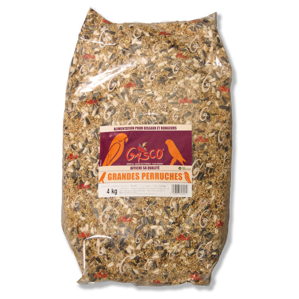 Melange de Graines pour Grandes Perruches - Gasco - 4Kg