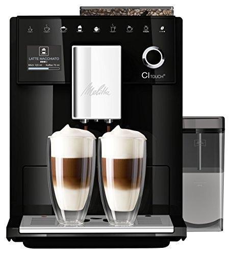 Broyeur Melitta Ci Touch Noir - Machines A Cafe - Pression 15 Bar - Compatible Cafe Moulu, Grains De Cafe