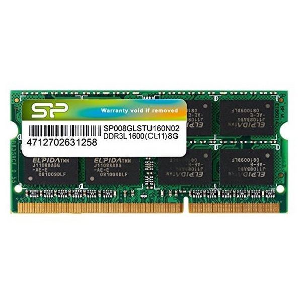Memoire Ram Ddr3l - Silicon Power - 8go 1600mt/s - Cl11 Sodimm - Sp008glstu160n02