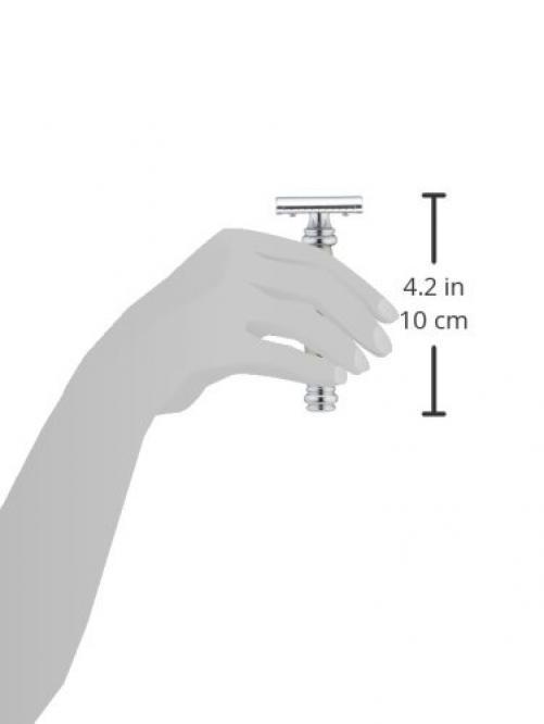 Rasoir Surete Merkur Solingen 43c Lourd Chrome Manche En Inox