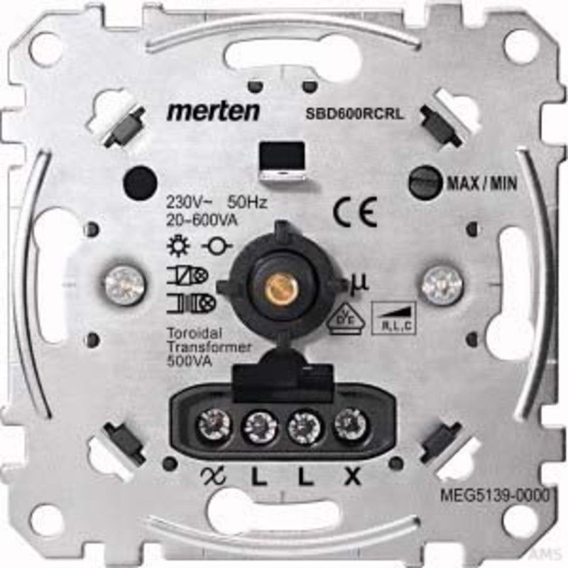 Merten Meg5139-0000 Universal-drehdimmer-einsatz, 20-60