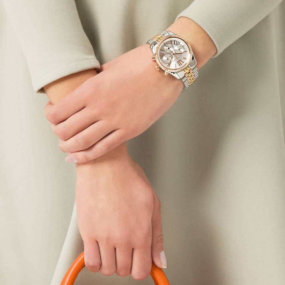 Montre Femme Michael Kors Lexington Mk5735 Or Rose Jaune Quartz