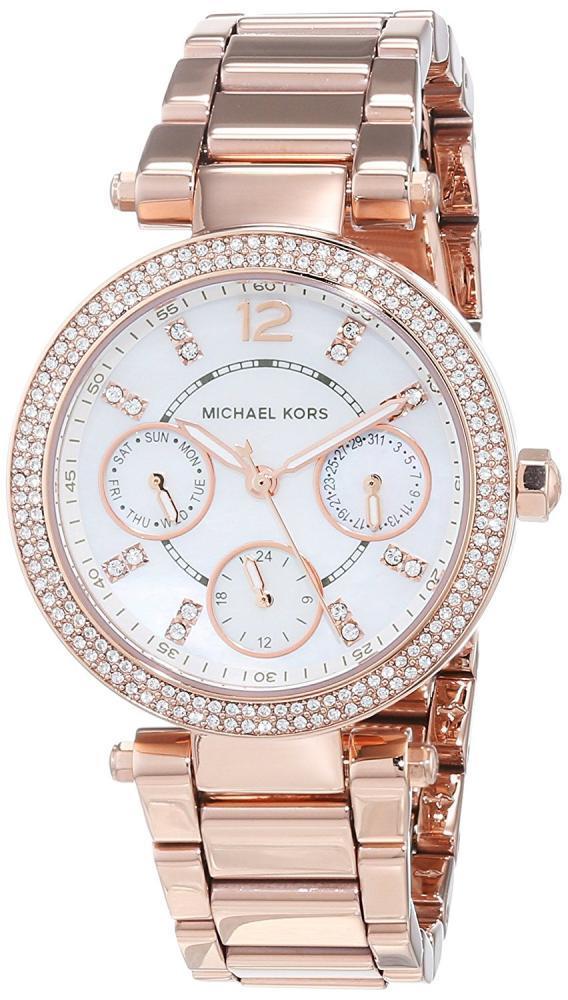 Montre Femme Michael Kors Parker Mk5616 - Acier Or Rose - Quartz - Etanche 10 Atm