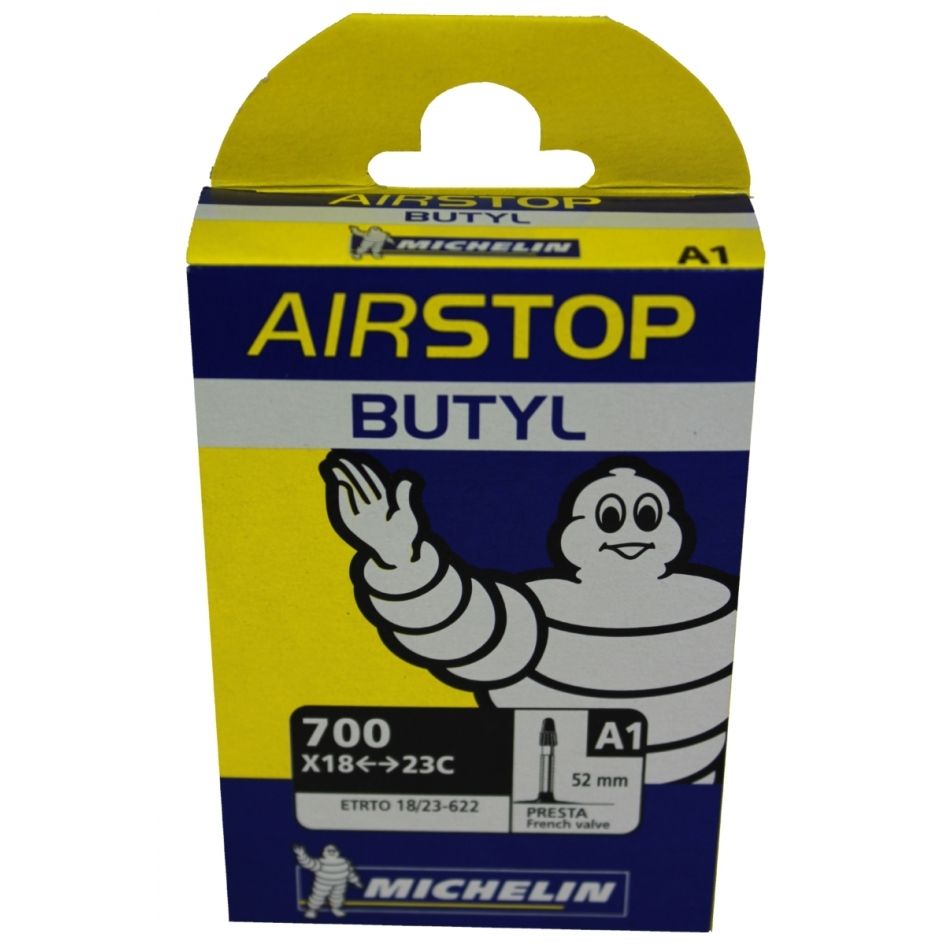 Chambre a Air Michelin Airstop Butyl 700x18/25 Presta 52mm