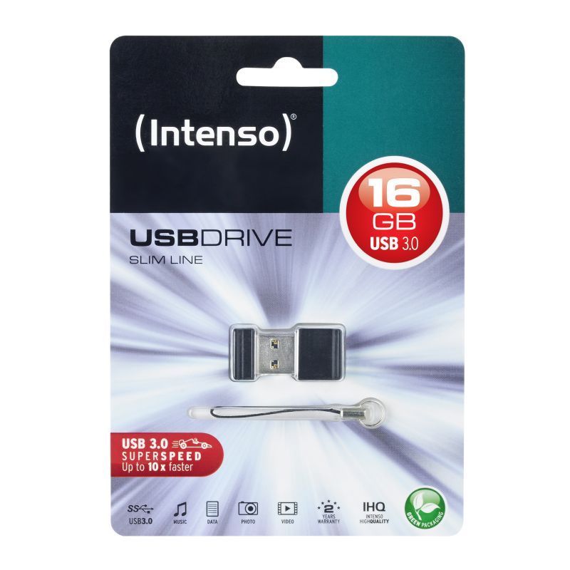 Cle Usb Intenso Slim Line 16 Go Usb 30 Noir